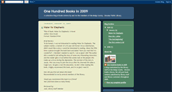Desktop Screenshot of onehundredbooksin2009.blogspot.com