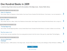 Tablet Screenshot of onehundredbooksin2009.blogspot.com