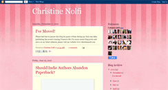 Desktop Screenshot of christinenolfibooks.blogspot.com
