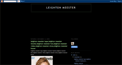 Desktop Screenshot of leighton-meester-bio.blogspot.com