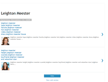 Tablet Screenshot of leighton-meester-bio.blogspot.com