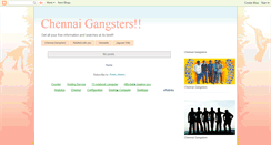 Desktop Screenshot of chennaigangsters.blogspot.com