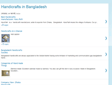 Tablet Screenshot of handicraftsinbangladesh.blogspot.com