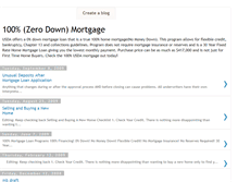 Tablet Screenshot of nomoneydownzerodownmortgageloan.blogspot.com