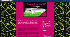 Desktop Screenshot of ithinkicanfixthat.blogspot.com