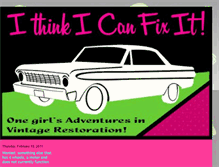 Tablet Screenshot of ithinkicanfixthat.blogspot.com