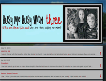 Tablet Screenshot of busymebusywiththree.blogspot.com