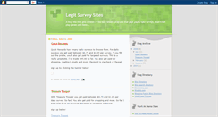 Desktop Screenshot of legit-surveys.blogspot.com