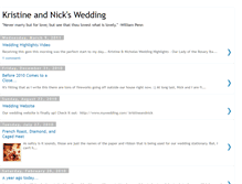 Tablet Screenshot of kristineandnickswedding.blogspot.com