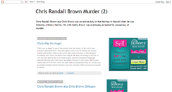 Desktop Screenshot of chrisrandallbrownmurderpage2.blogspot.com