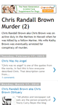 Mobile Screenshot of chrisrandallbrownmurderpage2.blogspot.com