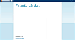 Desktop Screenshot of finansu-parskati.blogspot.com