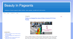 Desktop Screenshot of beautyinpageants.blogspot.com