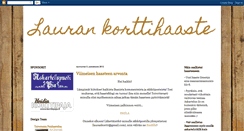 Desktop Screenshot of laurankorttihaaste.blogspot.com