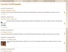 Tablet Screenshot of laurankorttihaaste.blogspot.com