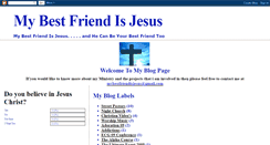 Desktop Screenshot of my-best-friend-is-jesus.blogspot.com