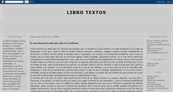 Desktop Screenshot of librotextos.blogspot.com