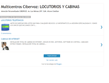 Tablet Screenshot of locutoriosycabinas.blogspot.com