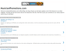 Tablet Screenshot of musicianpromotions.blogspot.com