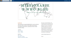 Desktop Screenshot of missionarieswhoblog.blogspot.com