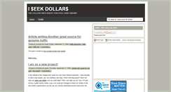 Desktop Screenshot of iseekdollars.blogspot.com