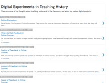 Tablet Screenshot of experimentsinteachinghistory.blogspot.com