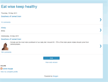 Tablet Screenshot of eatwisekeephealthy.blogspot.com