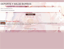 Tablet Screenshot of deporteysaludbornos.blogspot.com