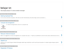 Tablet Screenshot of belajarictl.blogspot.com
