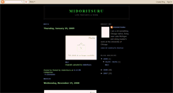 Desktop Screenshot of midoritsuru.blogspot.com