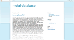 Desktop Screenshot of metal-database.blogspot.com