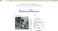 Desktop Screenshot of dog-training-commands.blogspot.com