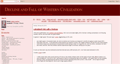 Desktop Screenshot of declineandfallofwesterncivilization.blogspot.com