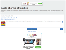 Tablet Screenshot of coatsofarmsoffamilies.blogspot.com