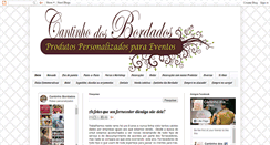 Desktop Screenshot of cantinhodosbordados1.blogspot.com