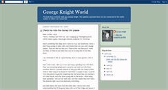 Desktop Screenshot of georgeknightworld.blogspot.com