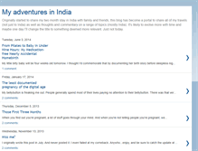 Tablet Screenshot of carolineadventuresinindia.blogspot.com