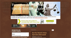 Desktop Screenshot of escritos-legales-mexico.blogspot.com