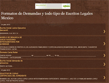 Tablet Screenshot of escritos-legales-mexico.blogspot.com