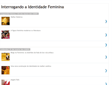 Tablet Screenshot of interrogandoaidentidadefeminina.blogspot.com