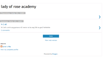 Tablet Screenshot of ladyofroseacademy.blogspot.com