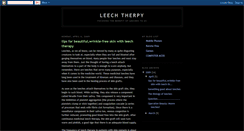 Desktop Screenshot of leechtherpy.blogspot.com