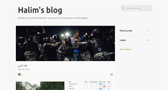 Desktop Screenshot of halimsblog.blogspot.com