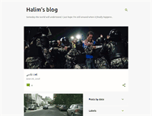 Tablet Screenshot of halimsblog.blogspot.com