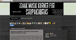 Desktop Screenshot of isaakmusikkorner4chupakabras.blogspot.com