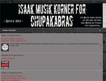 Tablet Screenshot of isaakmusikkorner4chupakabras.blogspot.com