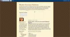 Desktop Screenshot of maxitecinsurancesolutions.blogspot.com