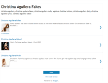 Tablet Screenshot of christina-aguilera-fakes.blogspot.com