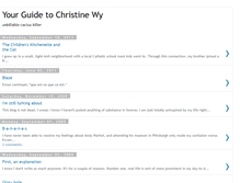 Tablet Screenshot of christine-wy.blogspot.com