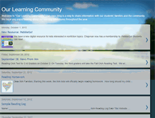Tablet Screenshot of chapmanimaourlearningcommunity.blogspot.com